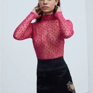 For love and lemons Cella Turtleneck top in Medium